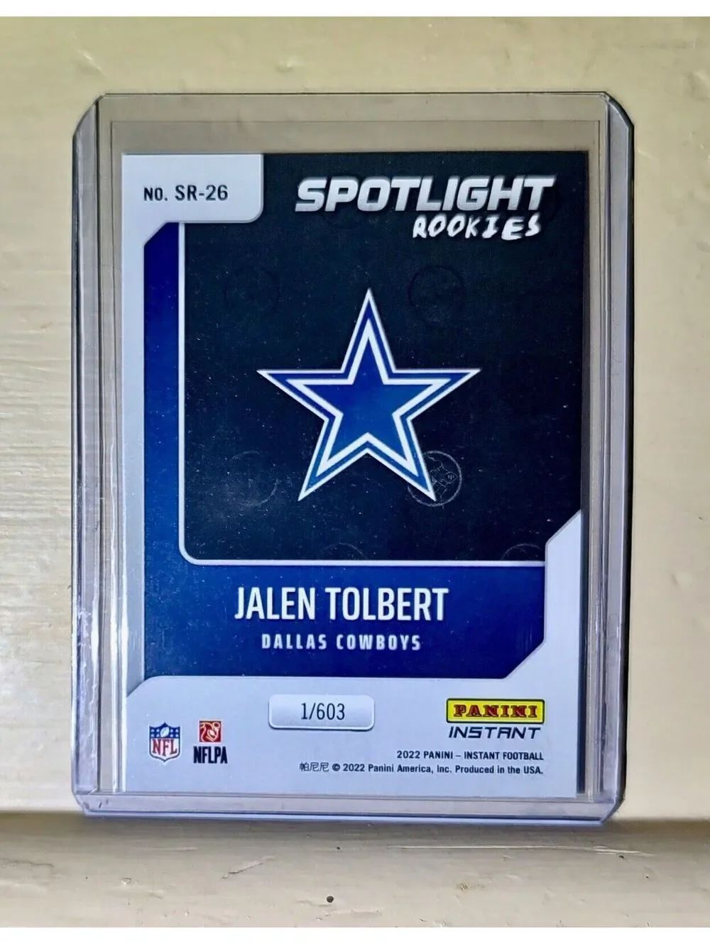Jalen Tolbert 2022 NFL Panini #26 Spotlight Rookie Football Card 1/603